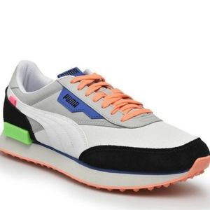 Men's Size 12 Future Rider Play On Men's Sneakers Silver/Orange